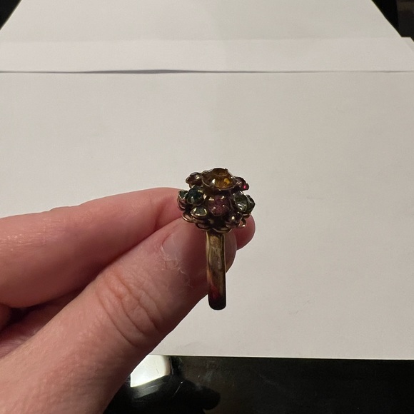 Fruit salad rhinestone Judy Lee adjustable ring - Picture 8 of 8